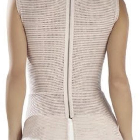 Like New BCBGMAXAZRIA Evia pink peplum top small - Picture 2 of 2